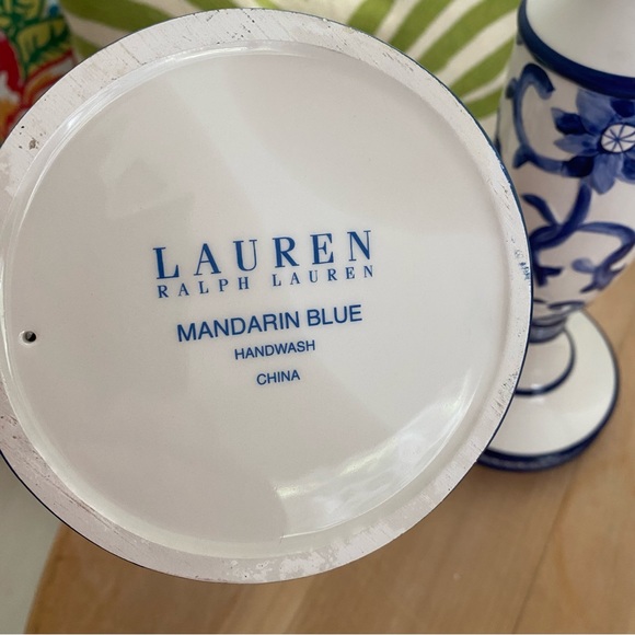 Ralph Lauren Mandarin Blue Candlesticks - Picture 8 of 8